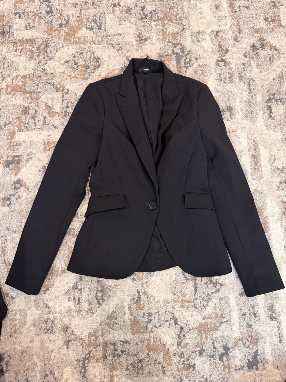 Editor Fitted One Button Blazer in Studio Stretch Twill